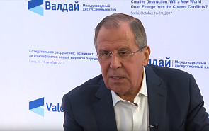 Valdai Club Interview with Russian Foreign Minister Sergei Lavrov